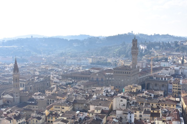 View from the Duomo in Florence.